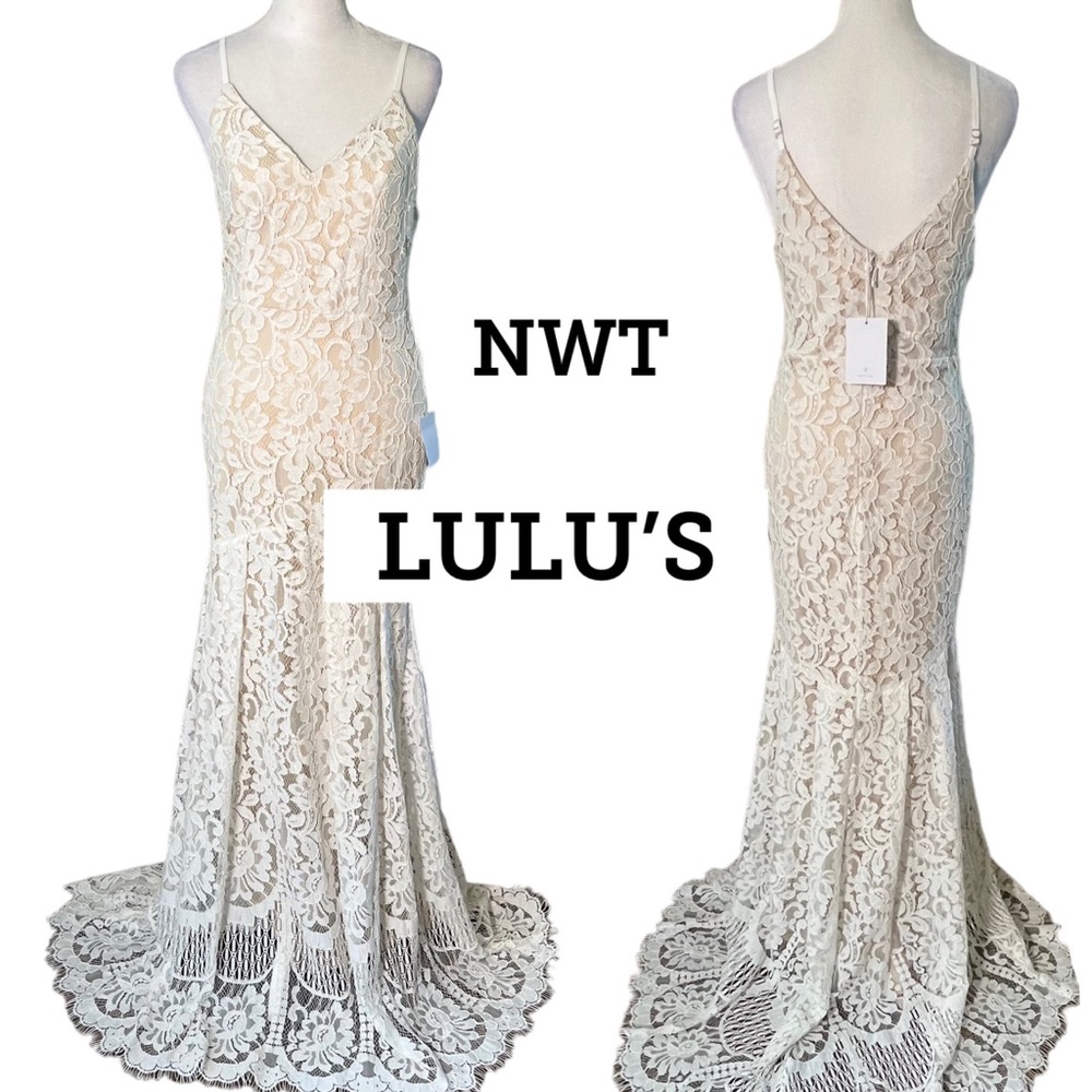 NWT LULU’S Wedding Dress Lace size 4 or M